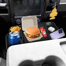 Lumlazni installed in Ford Super Duty jump seat area showing clean fit