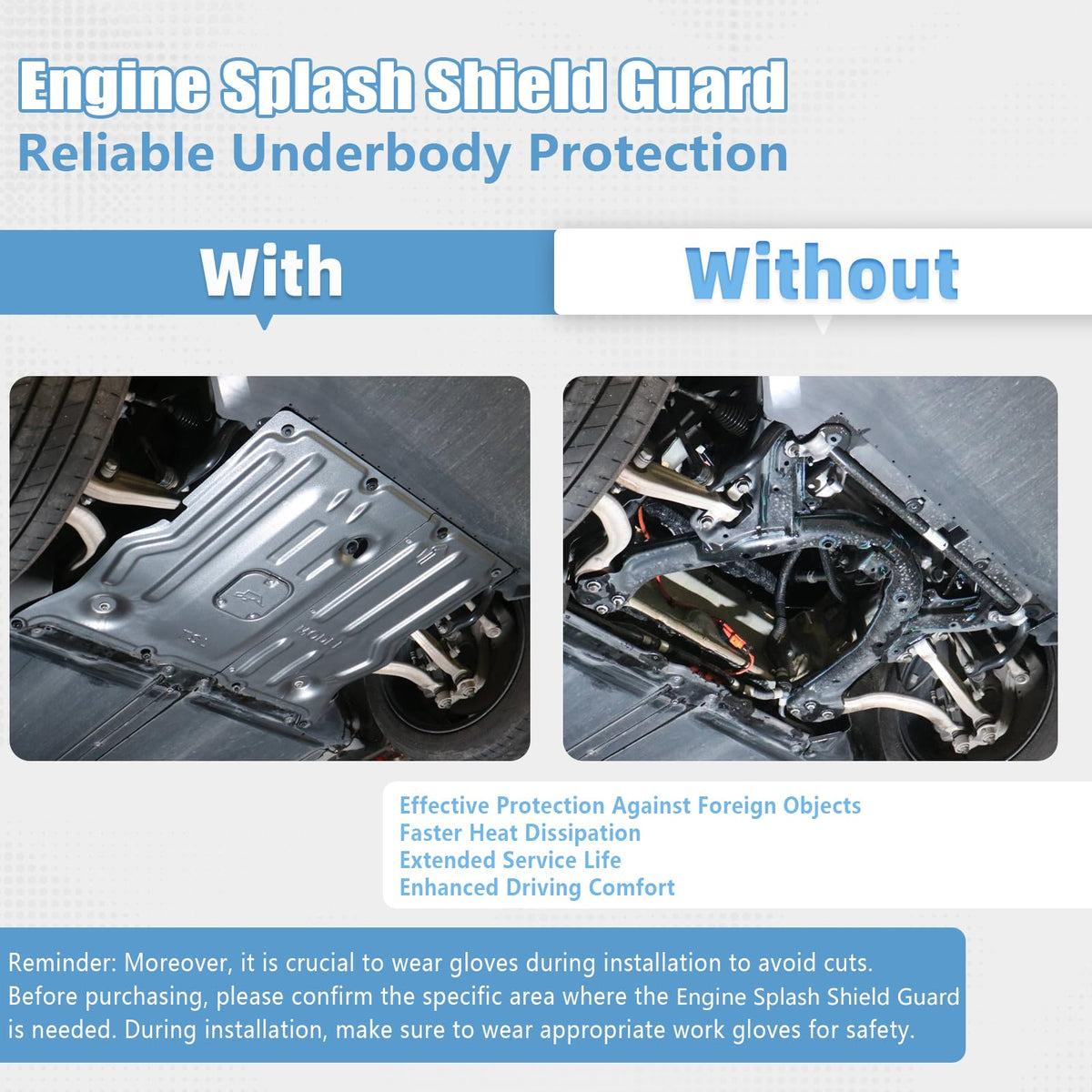 Lumlazni mounted underbody with scale reference showing exact fit benefit