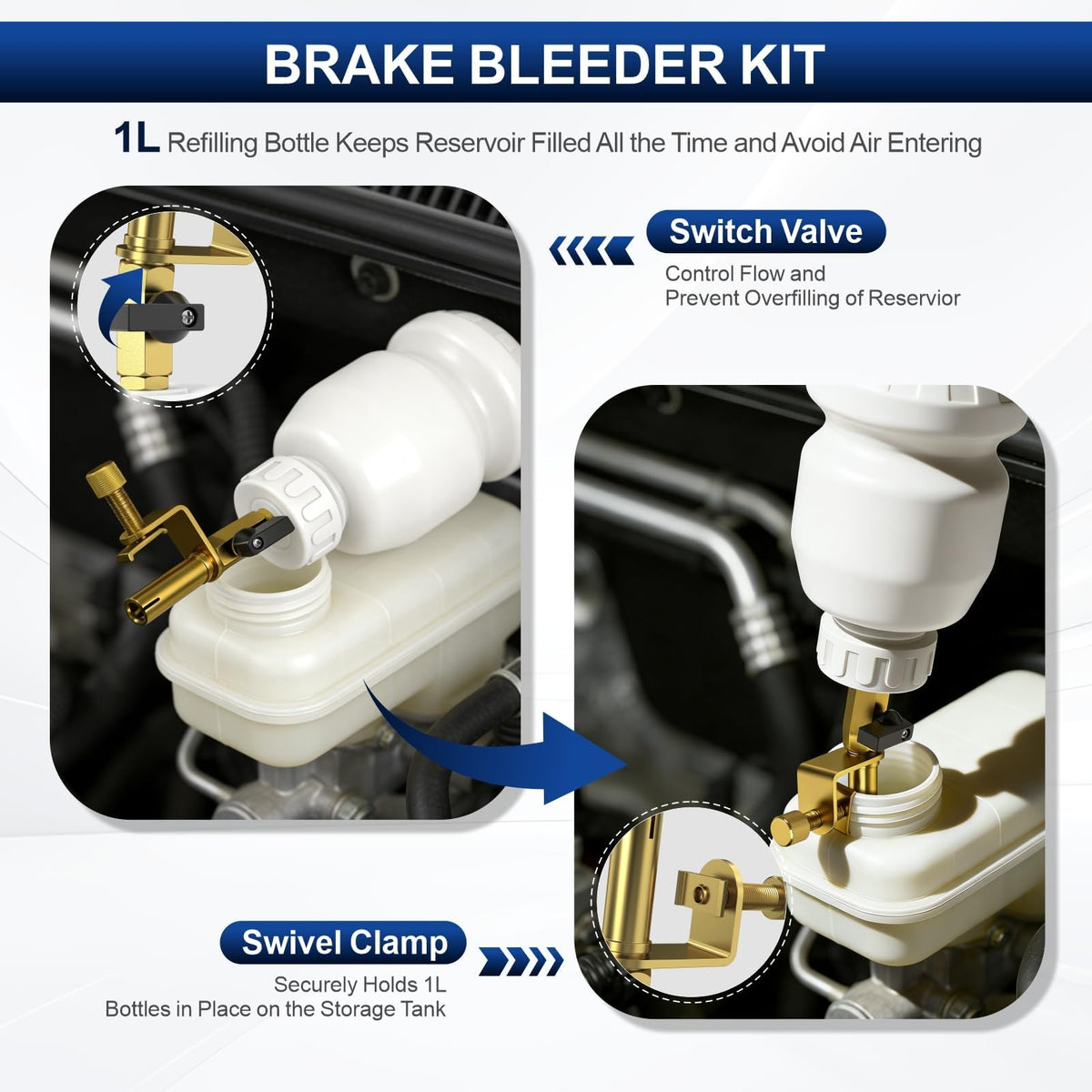 Luney adapter set arrangement illustrating broad vehicle compatibility benefit