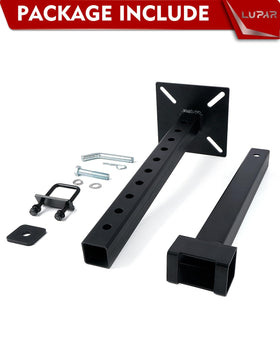 Lupar packaging and hardware laid out showing quick installation convenience