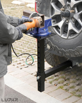 Lupar size comparison with hands showing compact transportable scale advantage