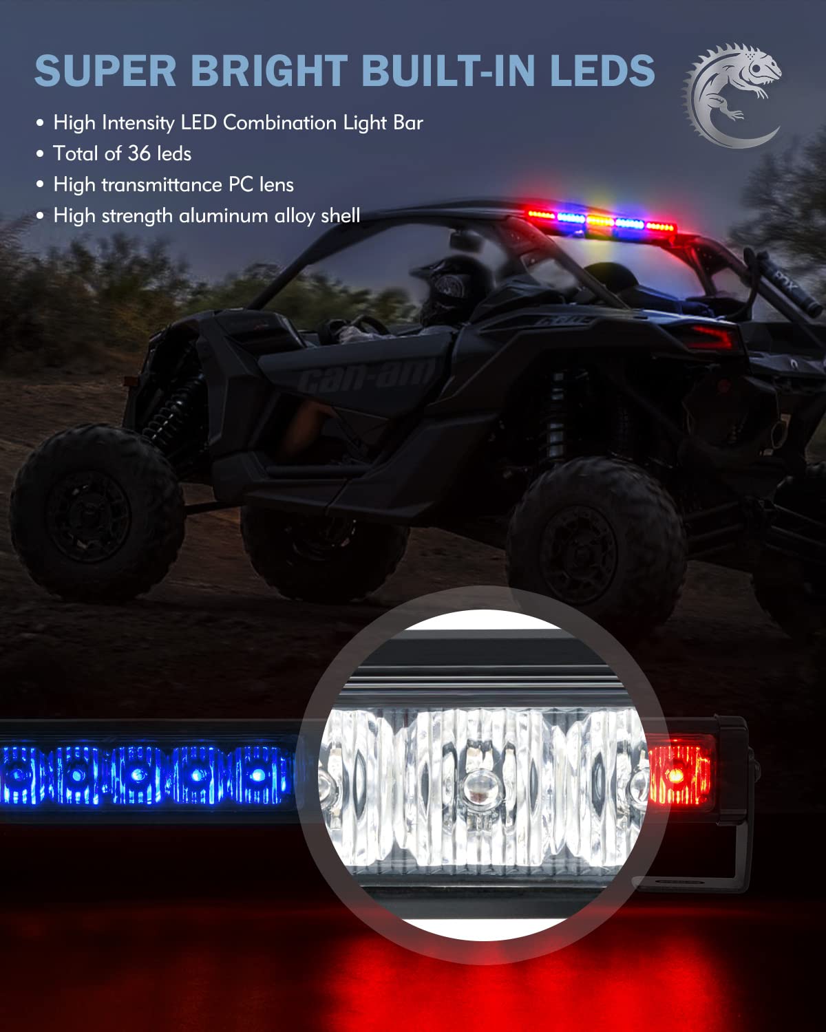 Lupar installed on UTV rear demonstrating improved rear signaling and safety
