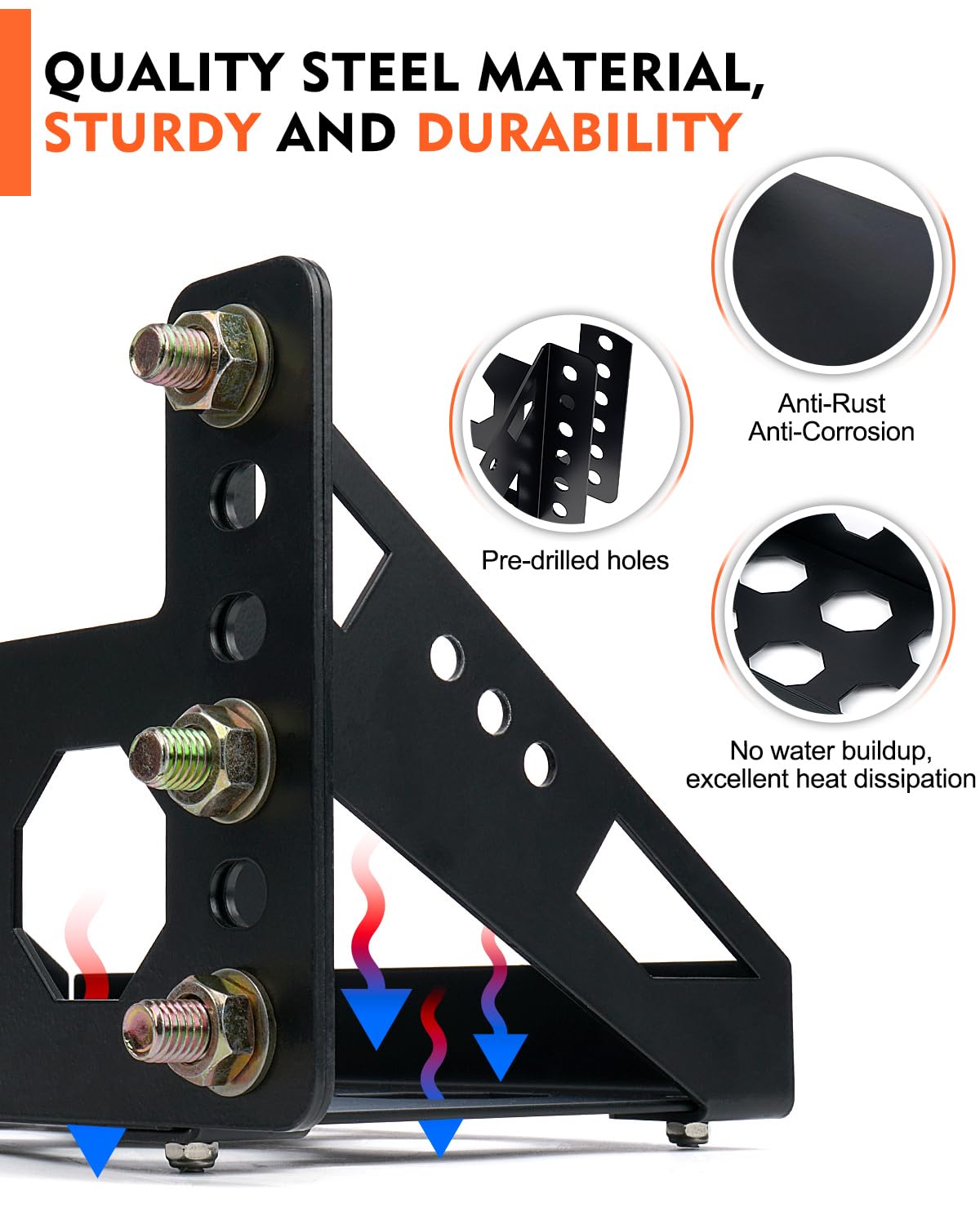 Lupar top view with battery seated showing easy access to terminals benefit