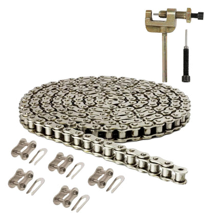 LUPING front packaging showing 160-link chain kit and included tools for quick replacement