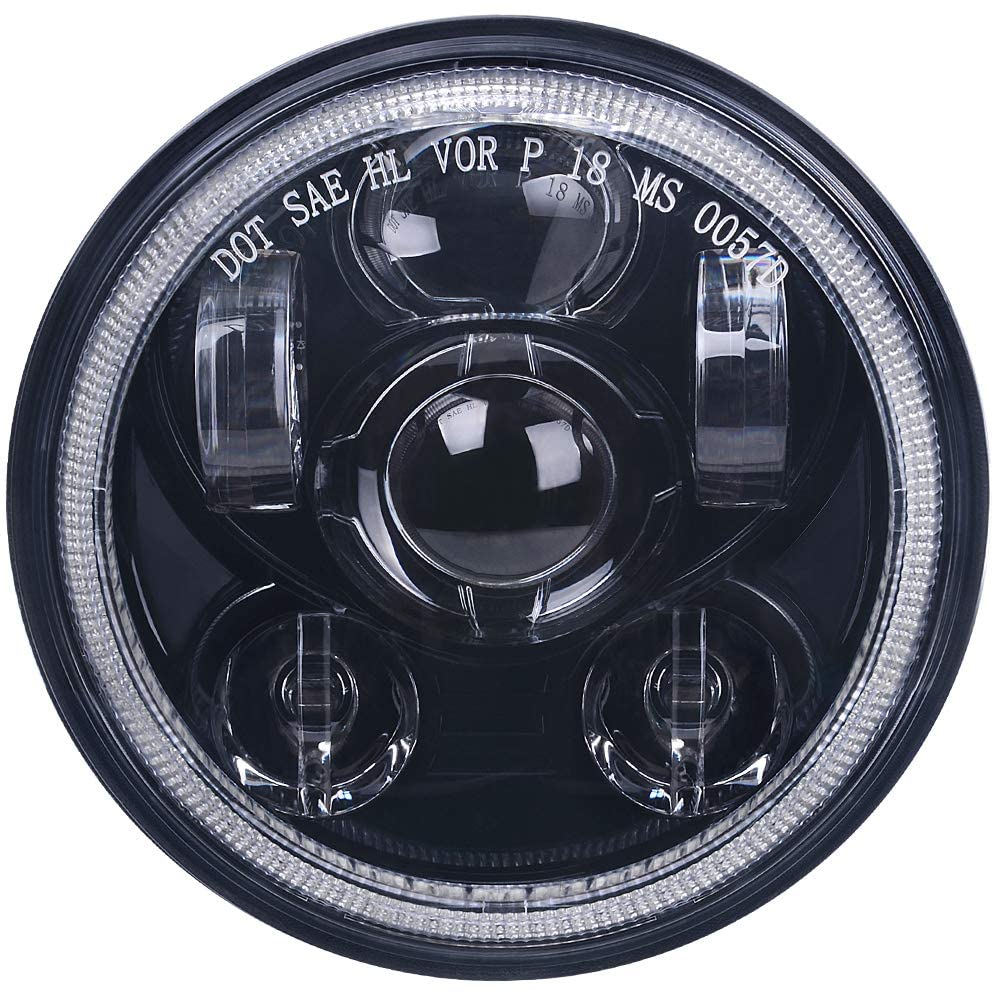 Lusgwufad front view headlight showing flush fit and modern styling benefit