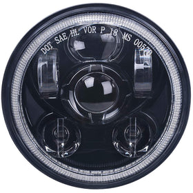 Lusgwufad front view headlight showing flush fit and modern styling benefit