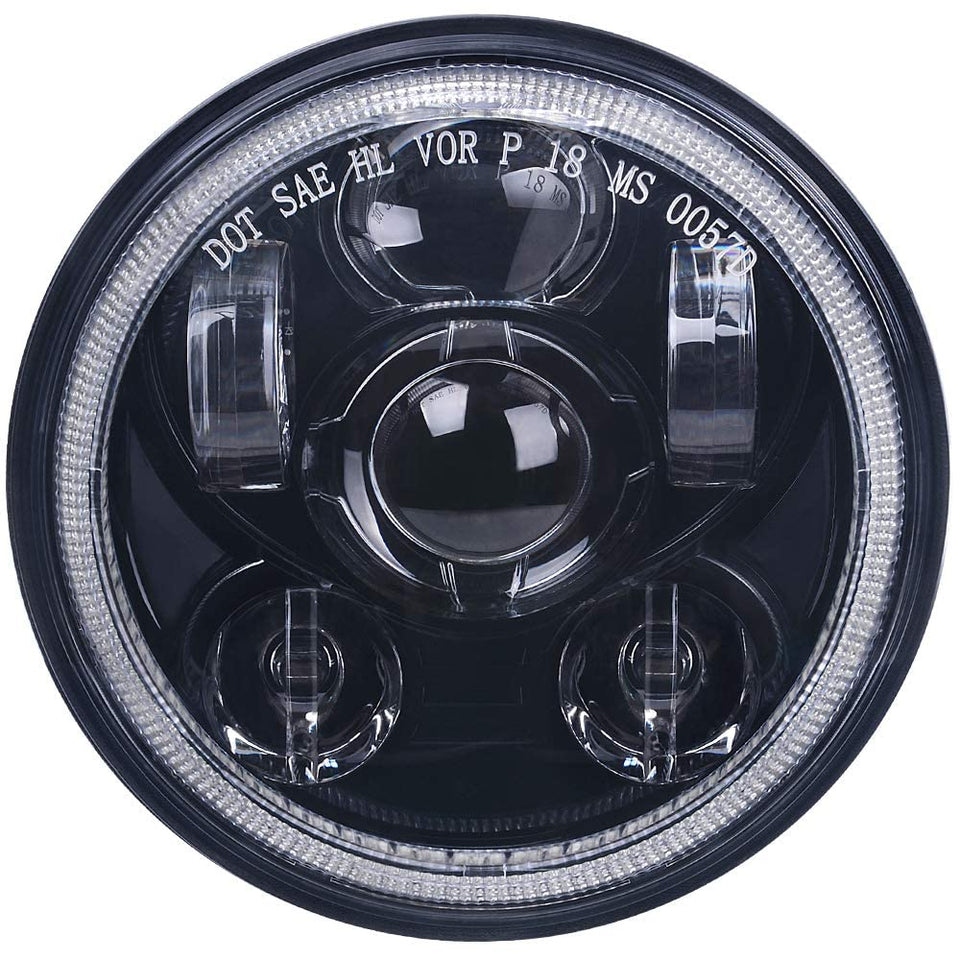 Lusgwufad front view headlight showing flush fit and modern styling benefit
