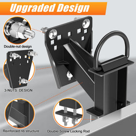 Lusheer three-nut double-screw assembly preventing loosening