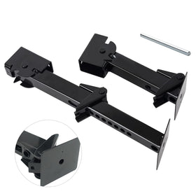 LUSHIH stabilizer fully extended to 18 inches illustrating leveling capability and load support