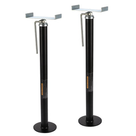 LUSHIH front view of two stabilizer jacks showing durable construction and capacity