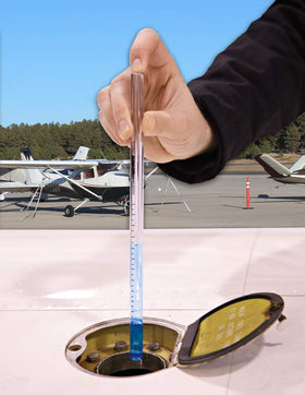 Luso Aviation close-up of tube tip highlighting durable clear plastic and precise calibration
