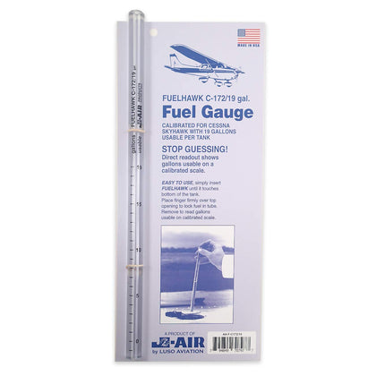 Luso Aviation front view of Fuelhawk showing ready-to-use gauge and accurate readings