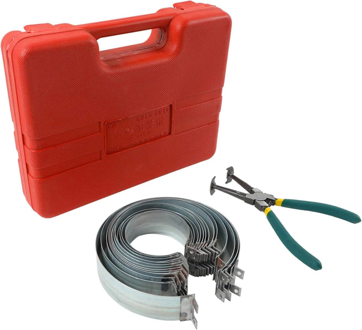 LUTIFIX array of 14 piston rings displayed for size versatility