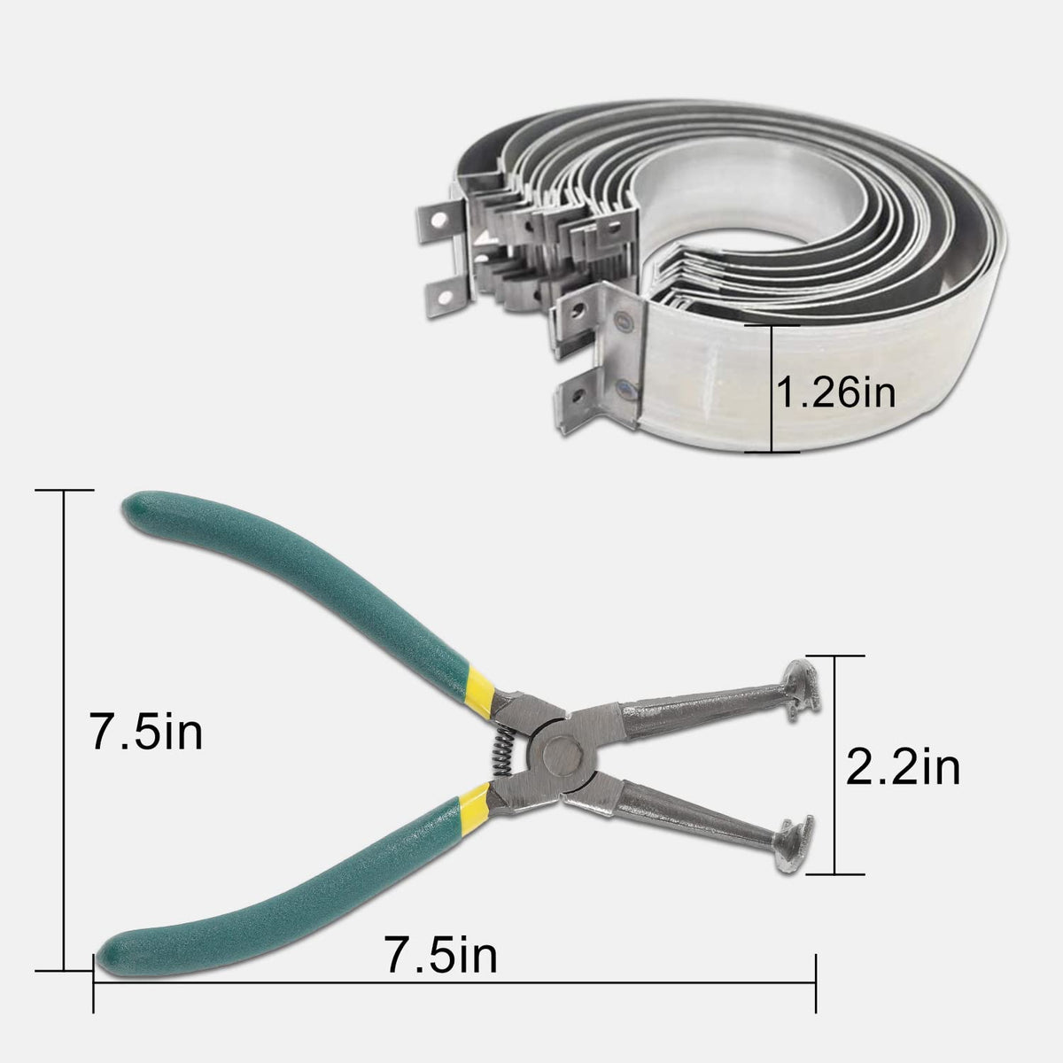 LUTIFIX rings next to ruler for accurate size comparison benefit