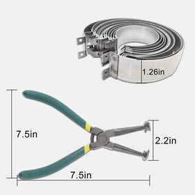 LUTIFIX rings next to ruler for accurate size comparison benefit