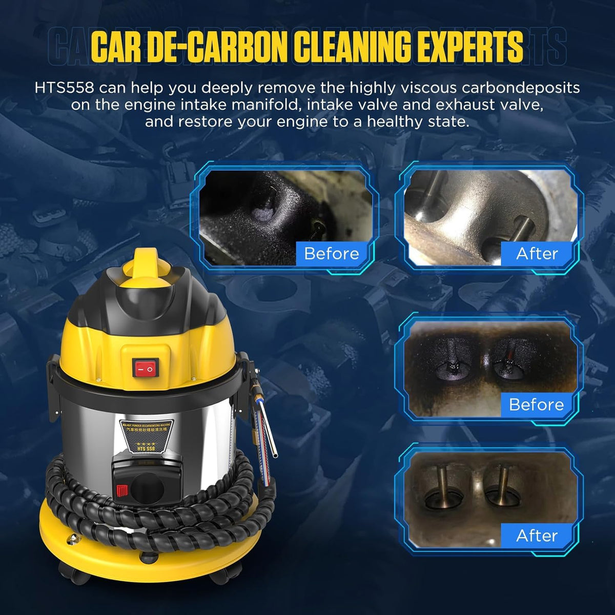 LUTIFIX port attachment detail highlighting secure seal and targeted cleaning benefit