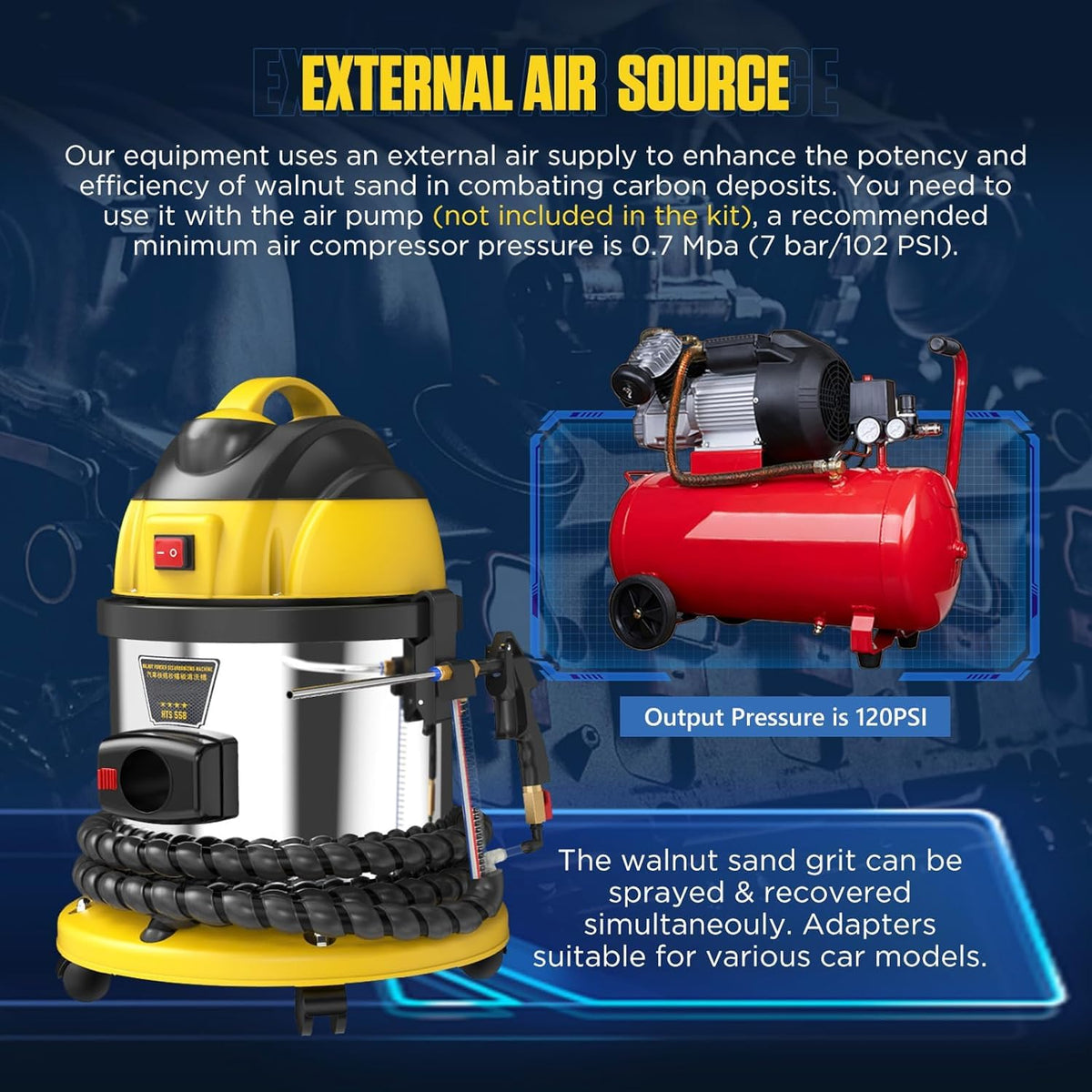 LUTIFIX vacuum recovery shot displaying closed-loop recovery and low-dust operation