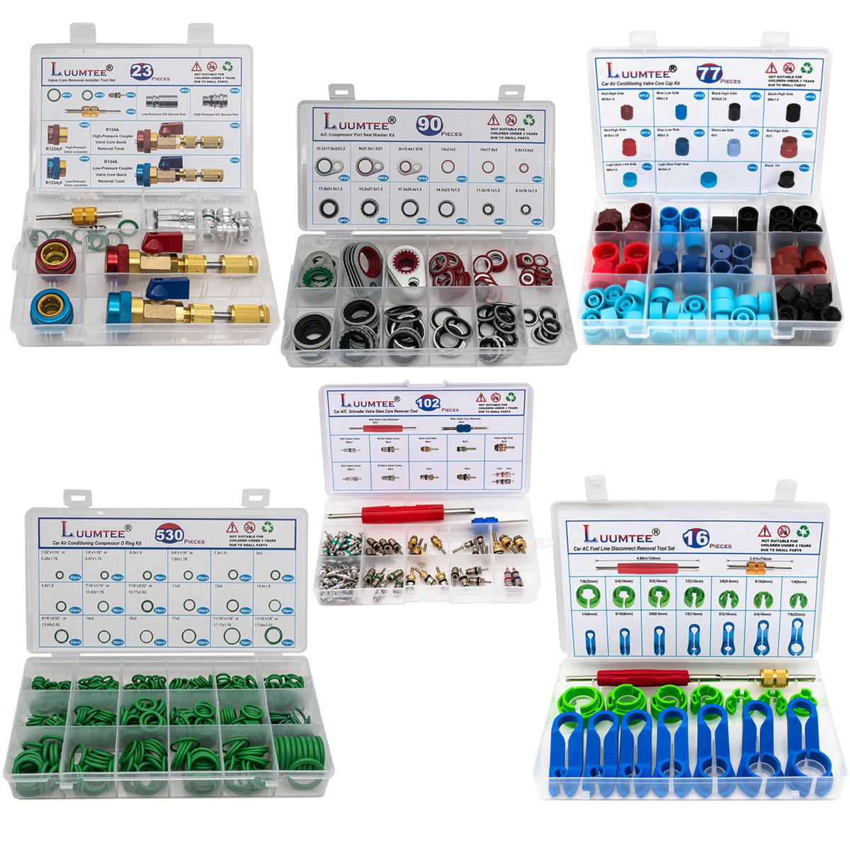 luumtee front of kit showing organized boxes and all components for easy access