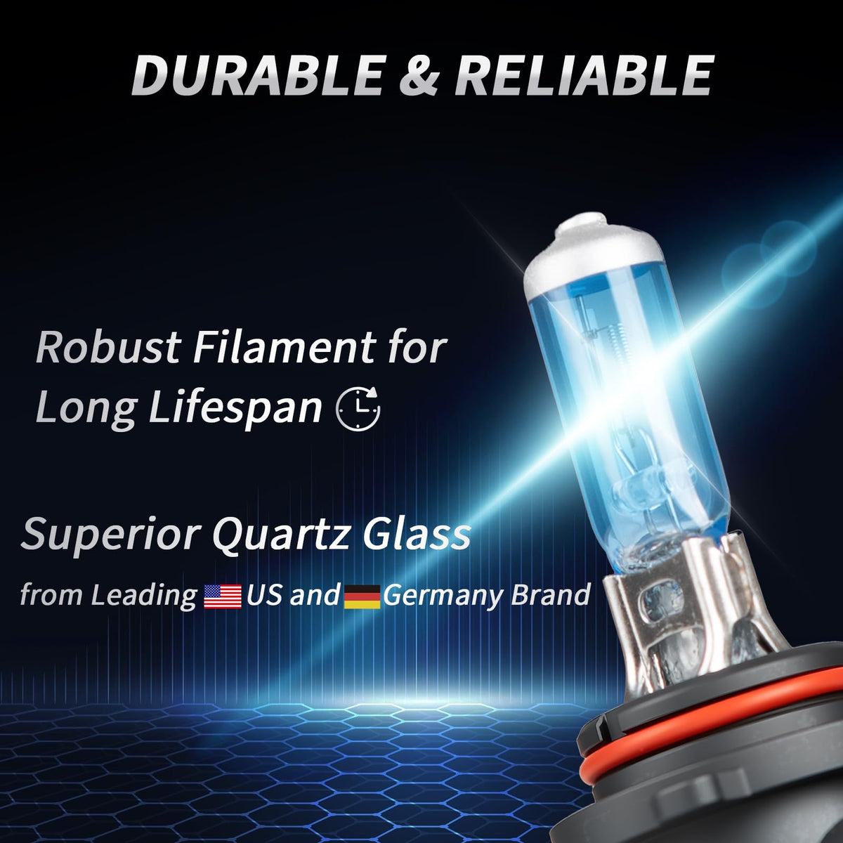LUVALON filament detail highlighting reinforced tungsten durability