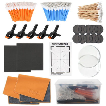 LUVCOSY front view of full 223-piece kit showing included tools and box for organized care