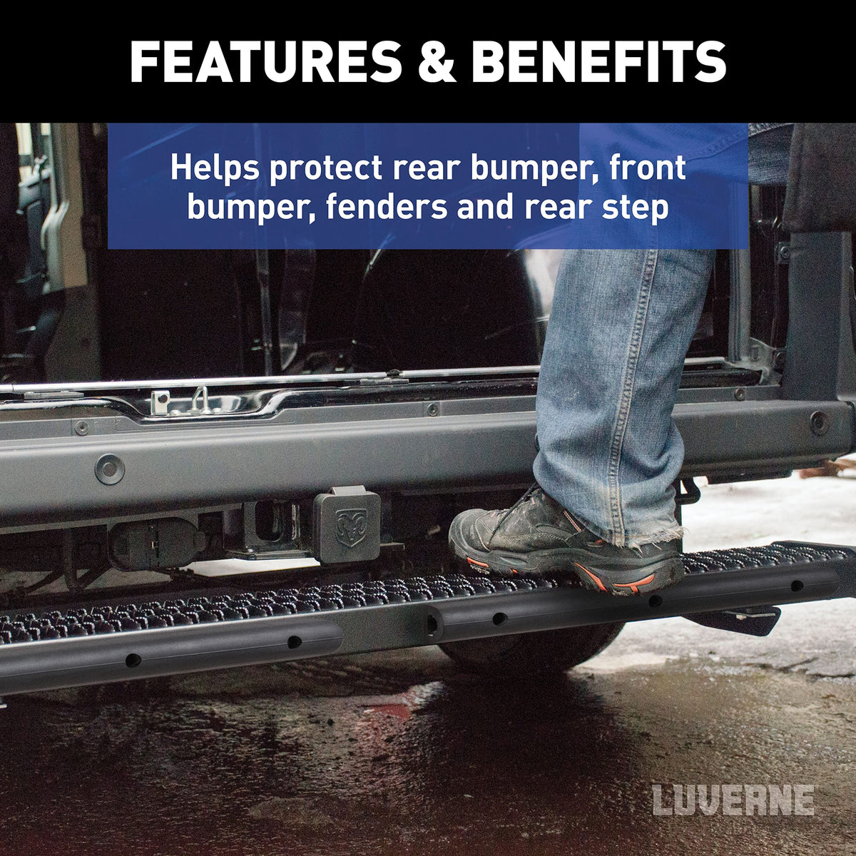 LUVERNE mounting hardware and pre-drilled holes for straightforward installation