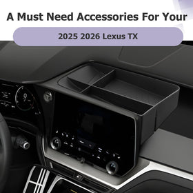 LUWU dashboard lifestyle shot showing tidy center console and quick reachability