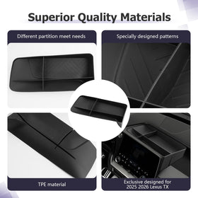 LUWU tray next to keys and wallet demonstrating compact scale and capacity
