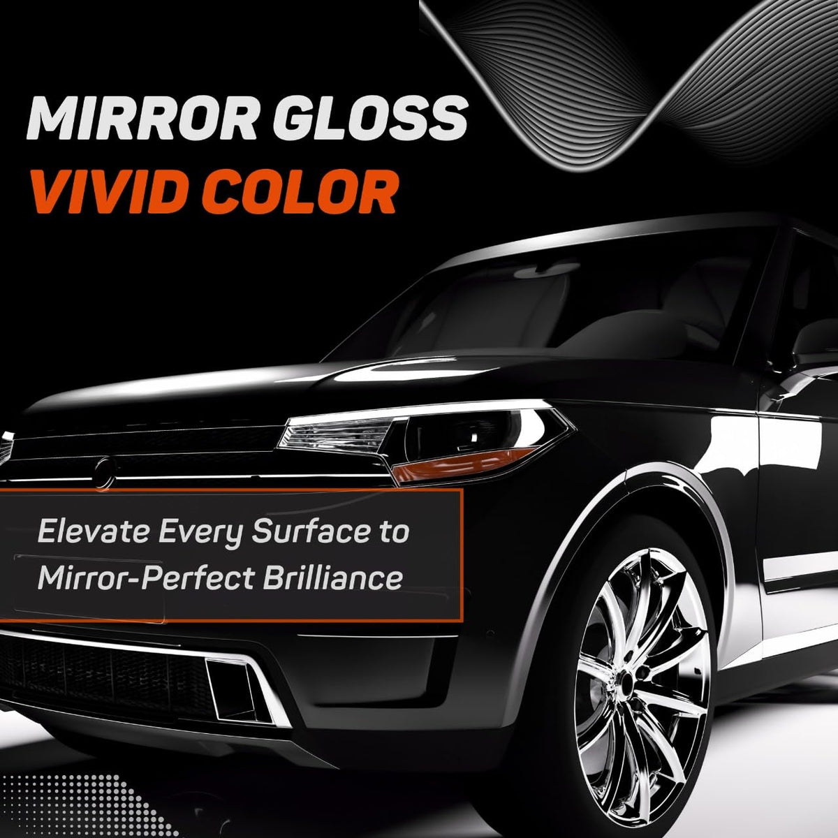 L’UXANI reflection on car roof emphasizing showroom-level gloss