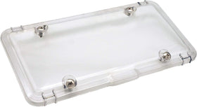 Luxe Shield front view showing clear coverage and crisp plate visibility
