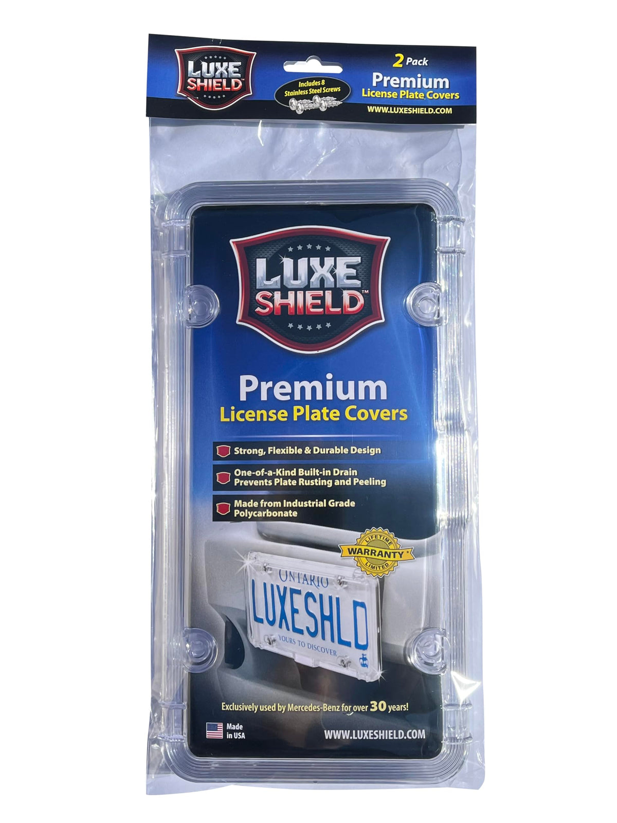 Luxe Shield hands installing cover for quick easy-install benefit