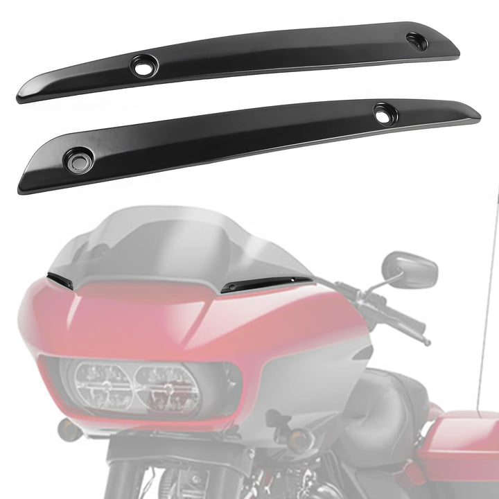 LUXEMOTO front view installed on Road Glide shows seamless fairing fit