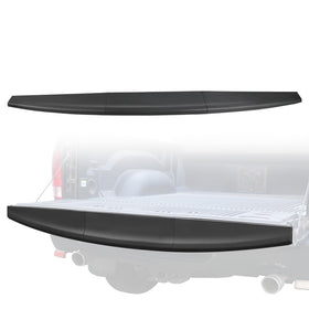LUXEMOTO front view of tailgate cap showing clean matte finish and fit benefit