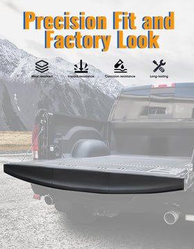 LUXEMOTO tailgate cap installed on Dodge Ram showing improved rear appearance benefit