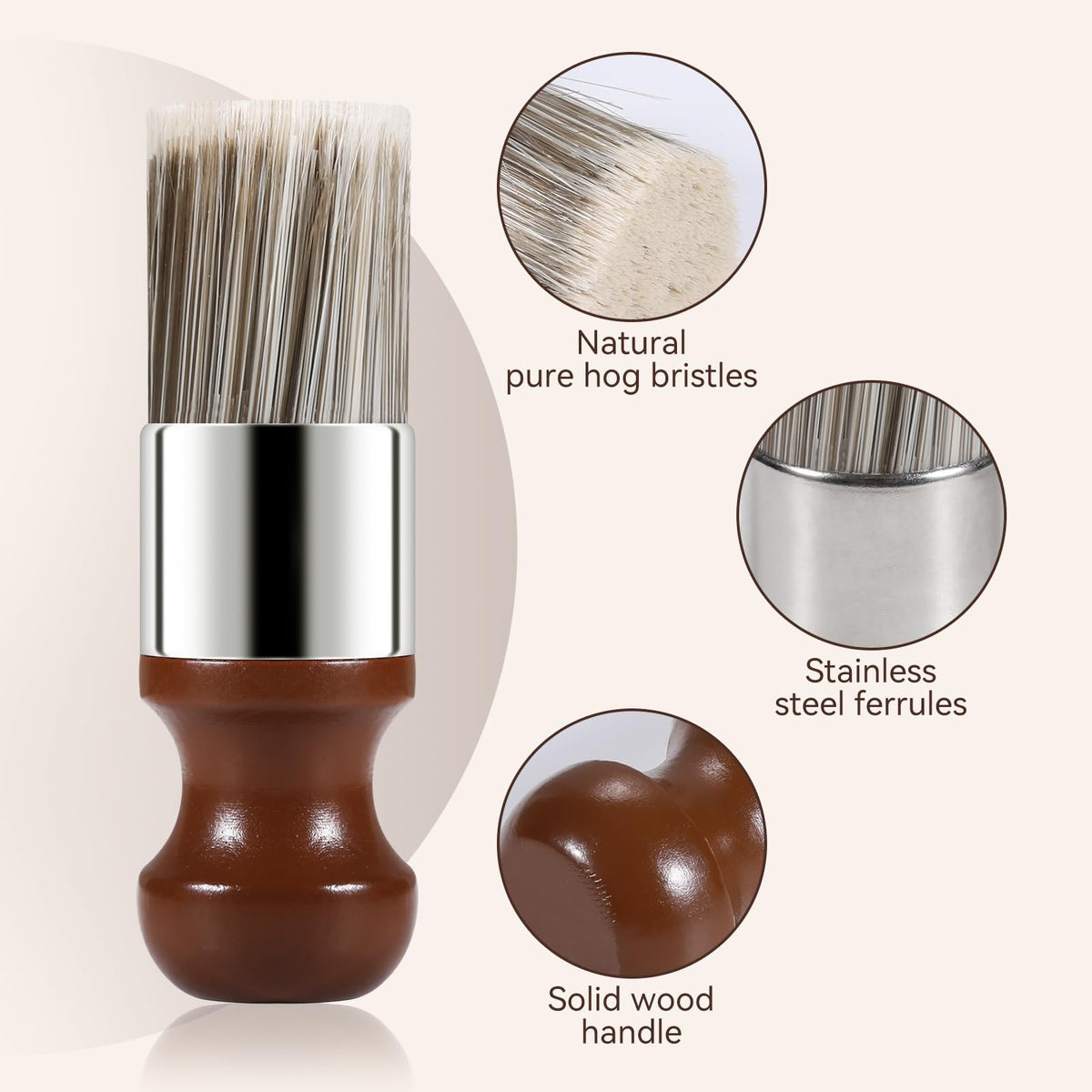 LUXGROVE applying wax to shoe upper with brush for controlled, streak-free finishing