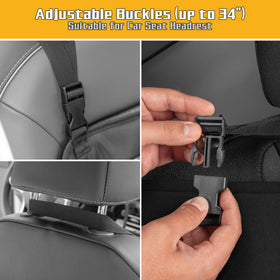 LUXJA front mesh zippered pocket storing small items for quick access