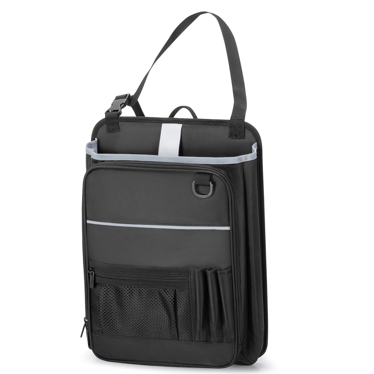 LUXJA organizer placed on car seat showing real-world in-vehicle use