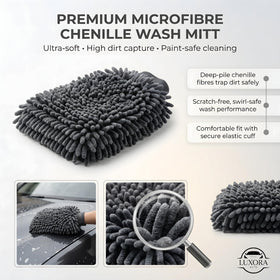 LUXORA AUTO wheel brush cleaning spokes to remove brake dust safely