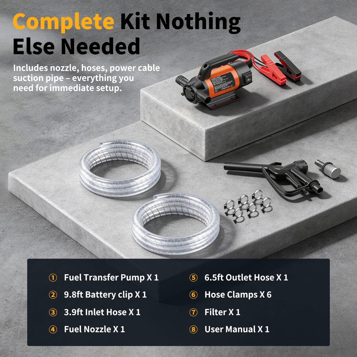 LUXPLLUSO kit laid out compactly for easy storage and immediate use