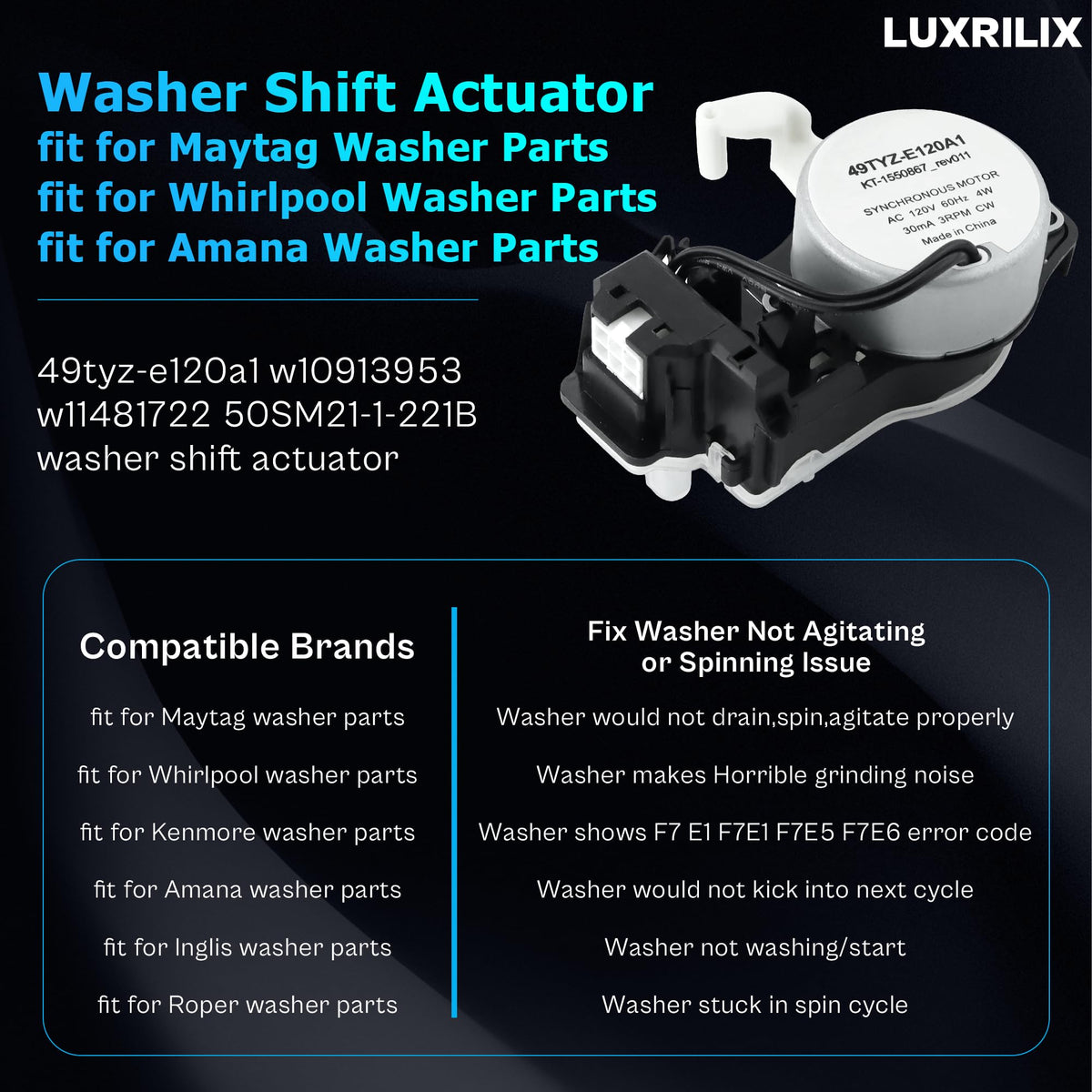 LUXRILIX gear mechanism texture closeup showing durable construction benefit