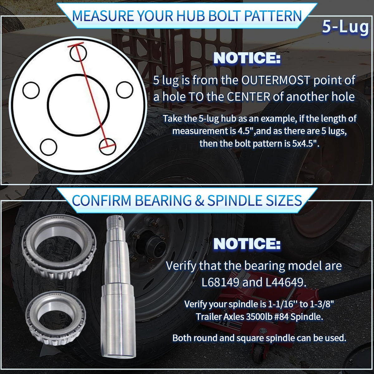 LUXTRKSTO dust cap and included hardware laid out for easy installation