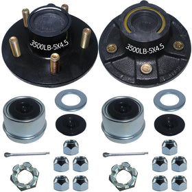 LUXTRKSTO front hub assembly showing bolt pattern and sturdy finish for reliable mounting
