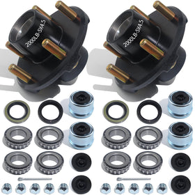 LUXTRKSTO hub kit front assembly showing painted hub and bolt pattern for durability