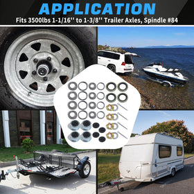 LUXTRKSTO installed hub on trailer demonstrating smoother rotation
