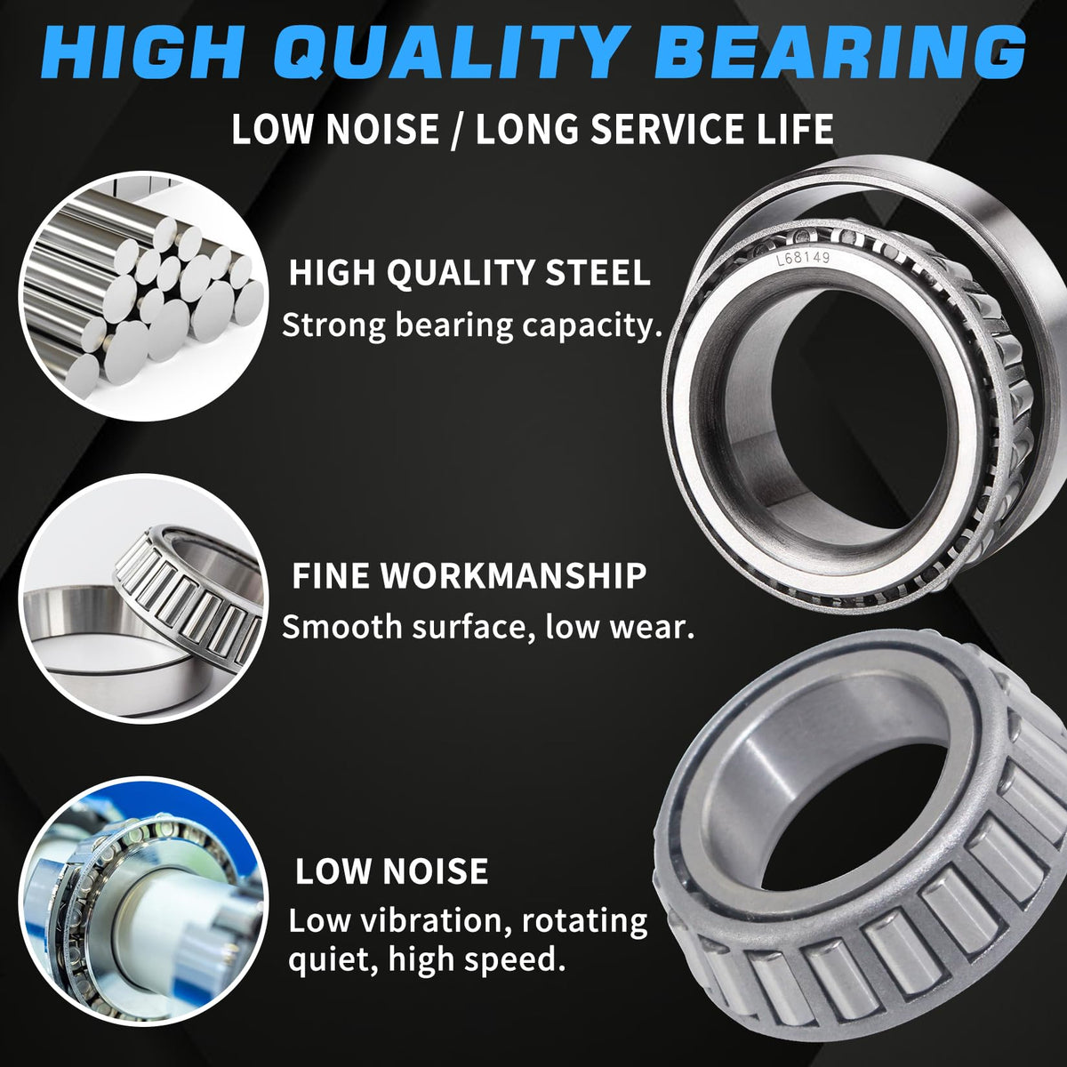LUXTRKSTO castle nut and washer ready for secure spindle fastening