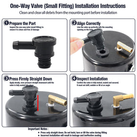 LVOUP 1/8" NPT fitting and port close-up for easy connection benefit