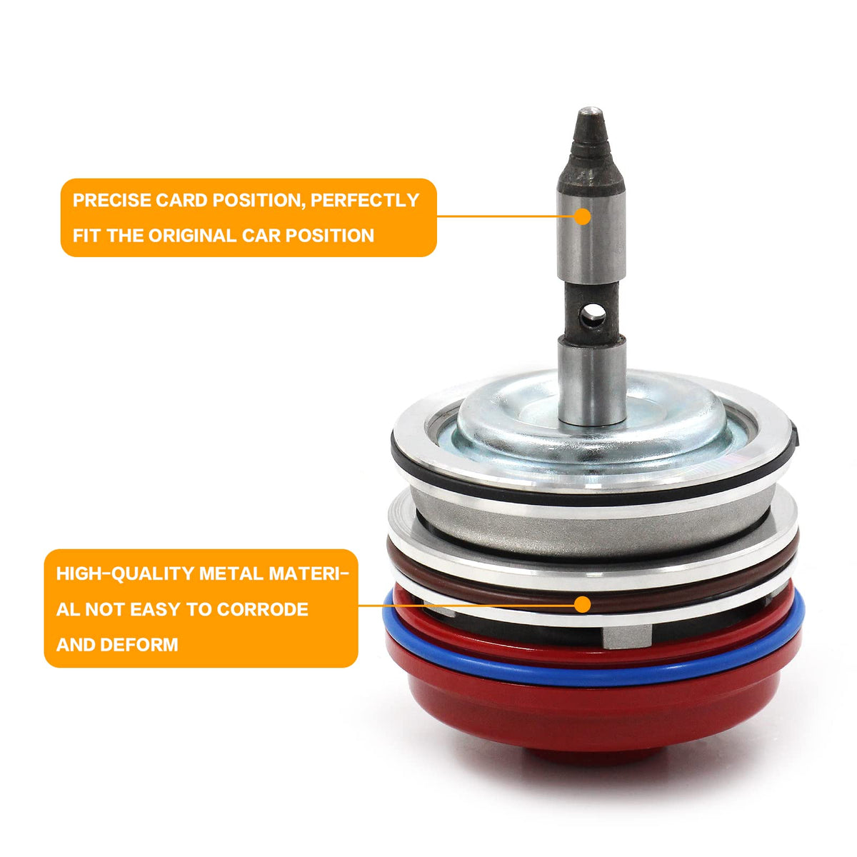 LVOUP close-up piston detail highlighting precise machining and reliable sealing