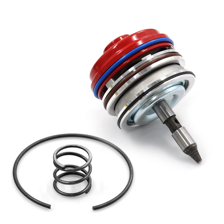 LVOUP front view of servo piston assembly showing ready-to-install fit and improved shifts