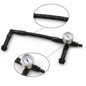 LVOUP vacuum pressure gauge close-up provides instant fuel-flow verification