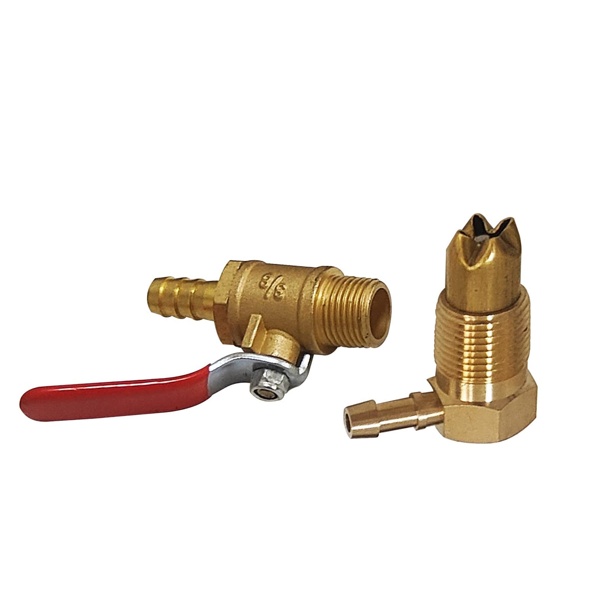 LVOUP shut-off valve with barb shown for easy isolation and maintenance benefit