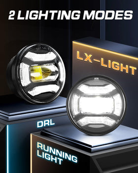 LX-LIGHT complete kit unboxed with adapters showing ready-to-install benefit
